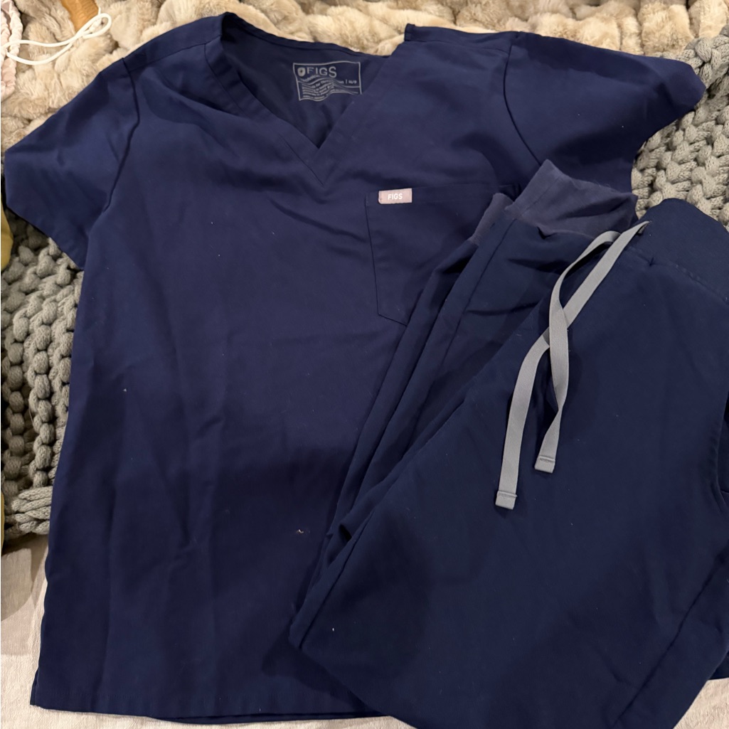 Navy Blue Scrub Scrub Set